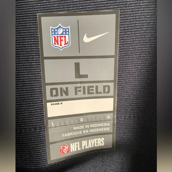 Justin Fields Chicago Bears #1 NIKE On Field Jersey Blue XL $175 - Picture 4 of 9